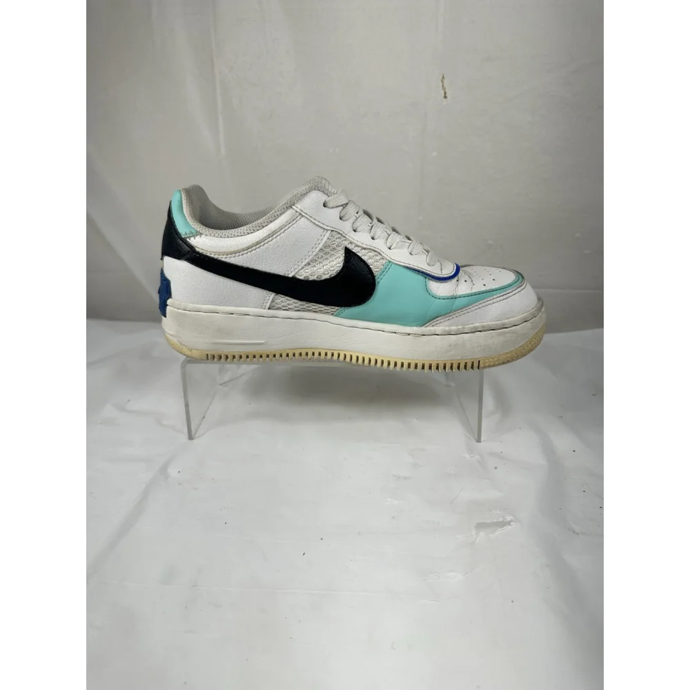 Nike Air Force 1 Shadow Women's 7 White/Multi-Color Pink Blue Shoes DH1965-100